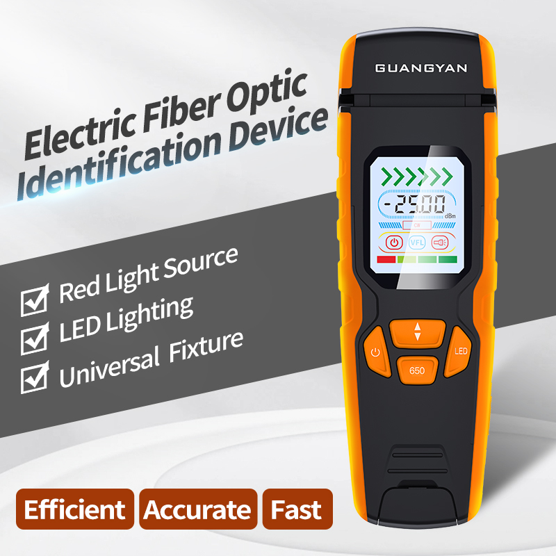 GUANGYAN S2 Optical fiber identifier ftth fiber optic equipment visual fault locater OFI live fiber identifier