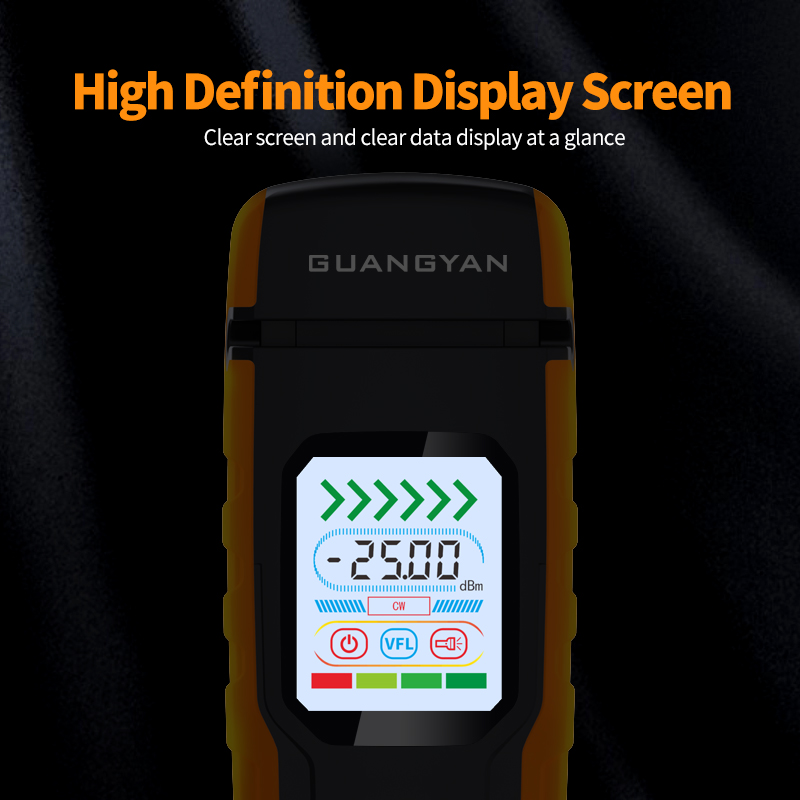 GUANGYAN S2 Optical fiber identifier ftth fiber optic equipment visual fault locater OFI live fiber identifier