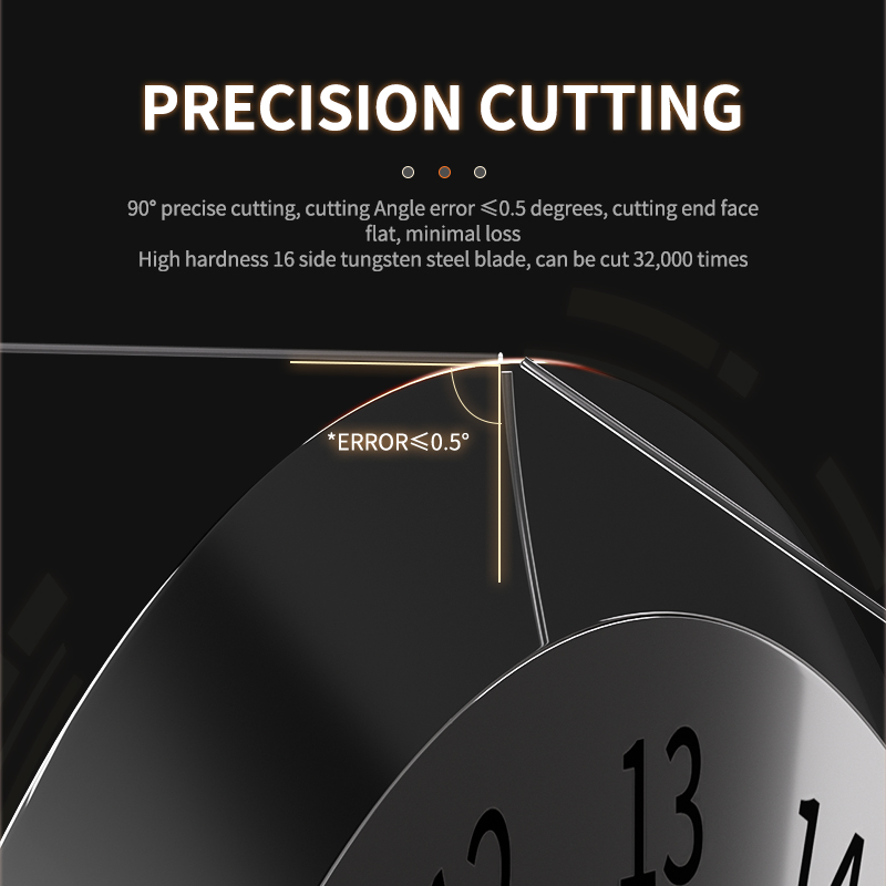 Factory price automatic optical fiber cleaver cable cutting knife ftth tools built-in lighting electric fiber optic cleaver