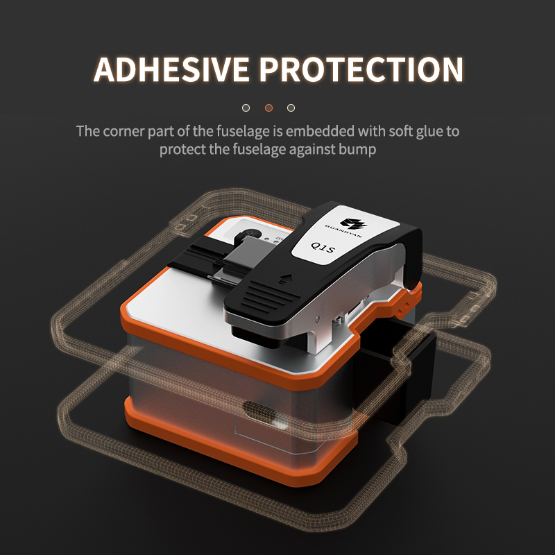 Factory price automatic optical fiber cleaver cable cutting knife ftth tools built-in lighting electric fiber optic cleaver