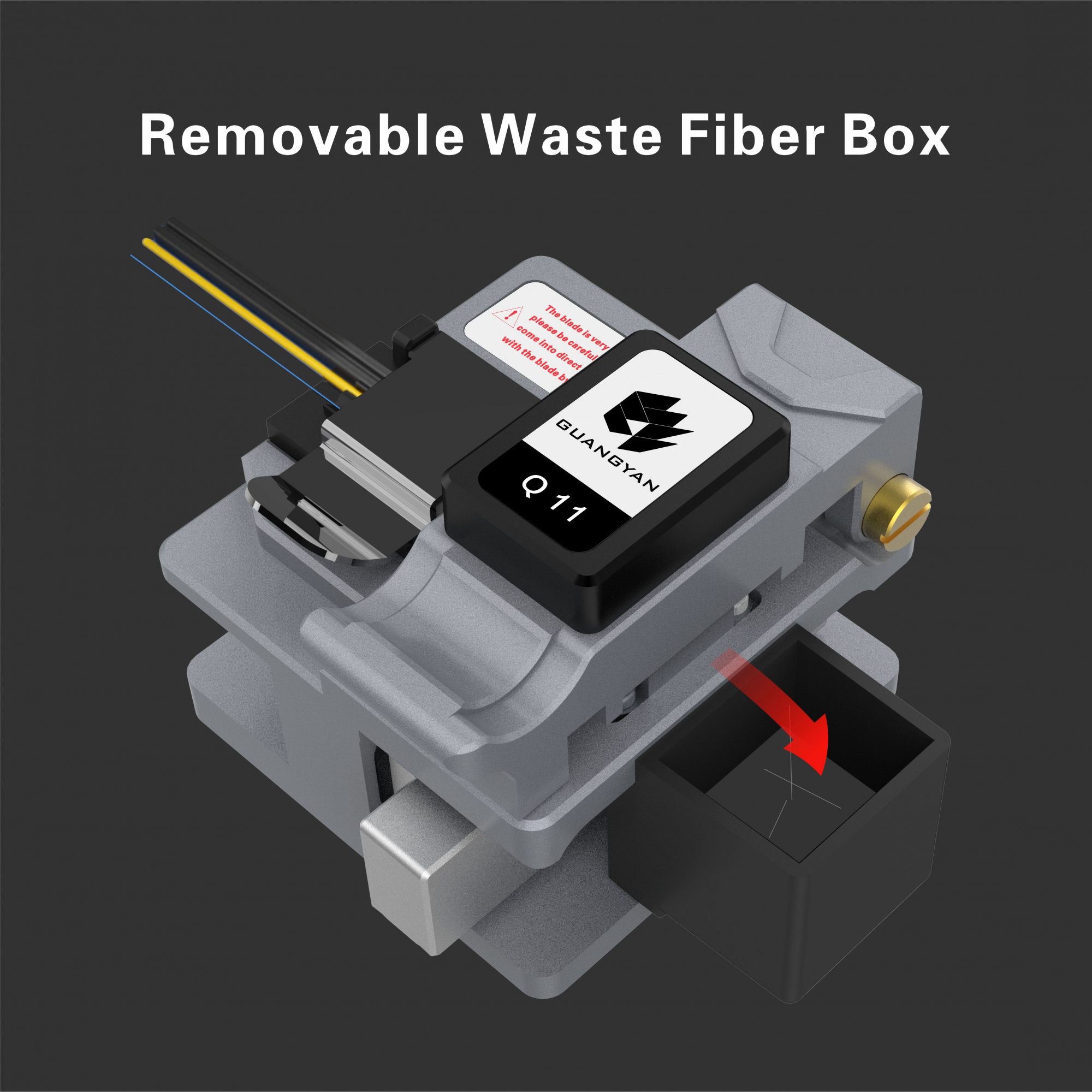 New Q1 High Quality optical fiber cutter tool fiber optic equipment FTTH Hot Melt Cold Splicing Fiber Optic Cleaver