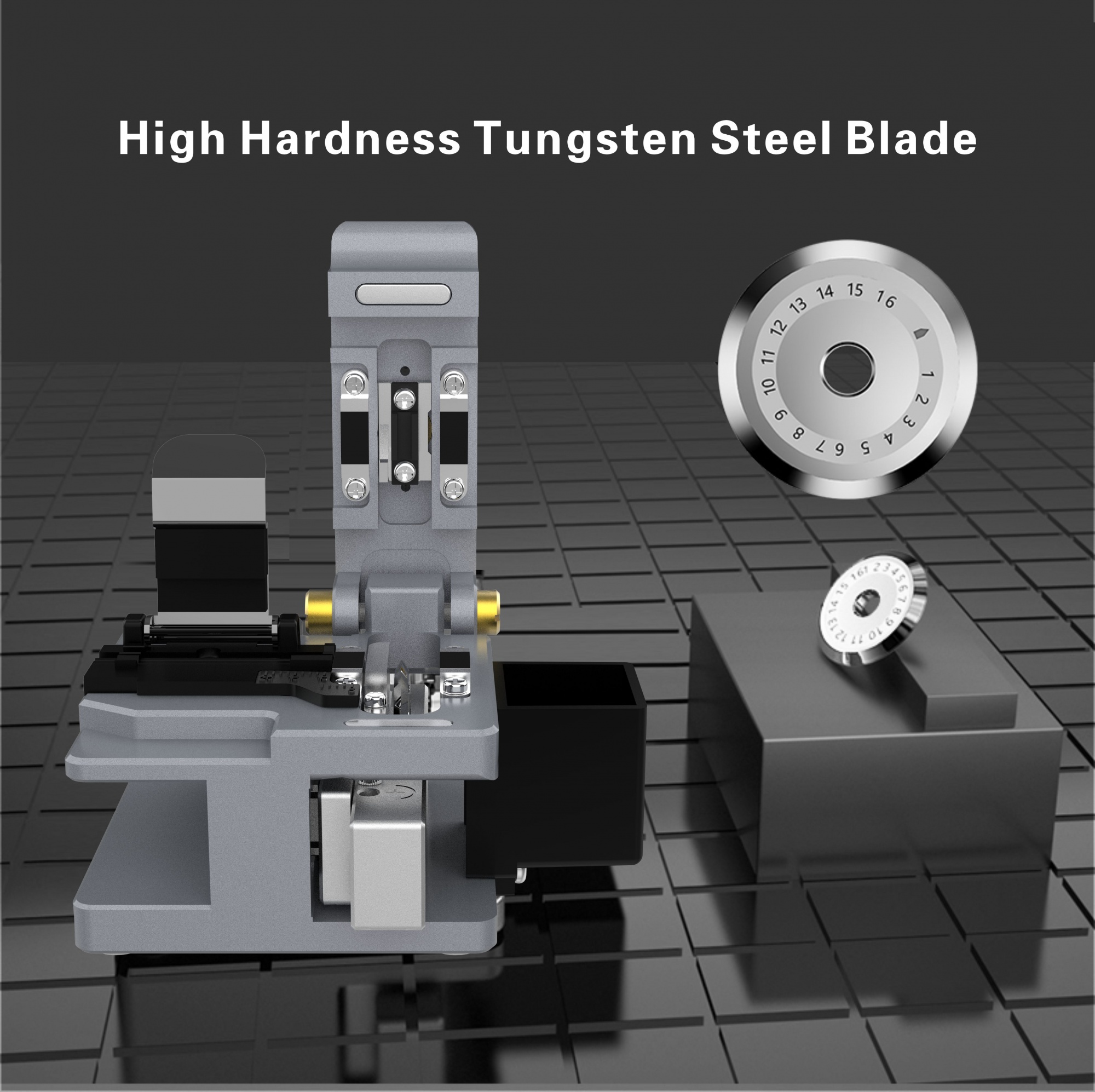 New Q1 High Quality optical fiber cutter tool fiber optic equipment FTTH Hot Melt Cold Splicing Fiber Optic Cleaver