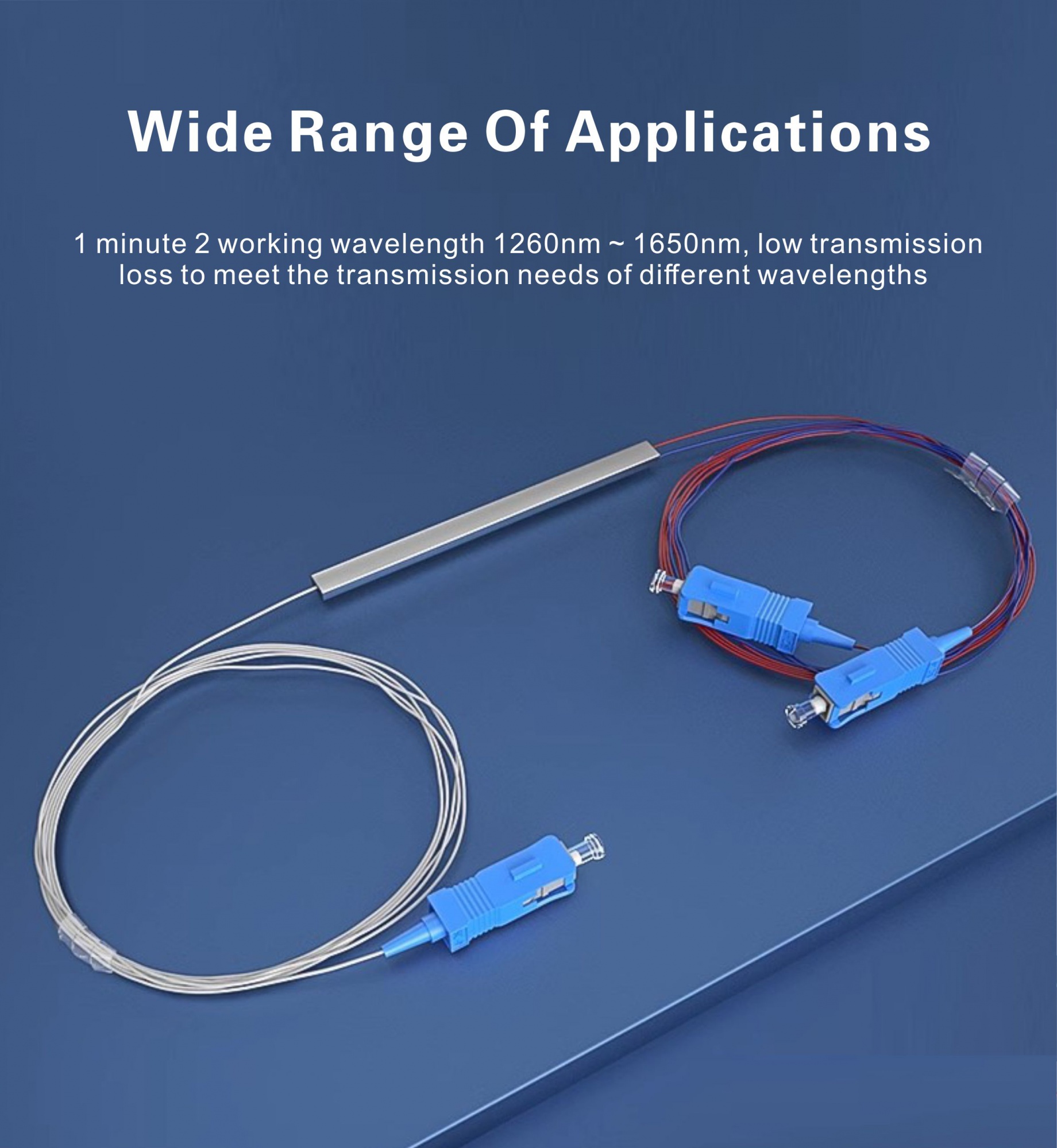 Hot sell Fiber Optic Mini PLC Splitter 1X2 UPC/APC Connector Fbt Mini Module PLC Splitter