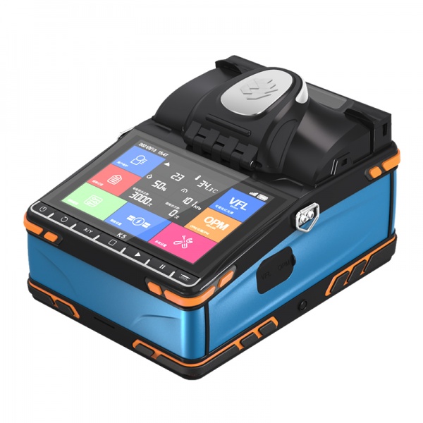 2024 Ftth optical fiber Fusion Splicer built-in VFL OPM 6 Motor K5 splicer fiber optic equipment soudeuse optique ftth