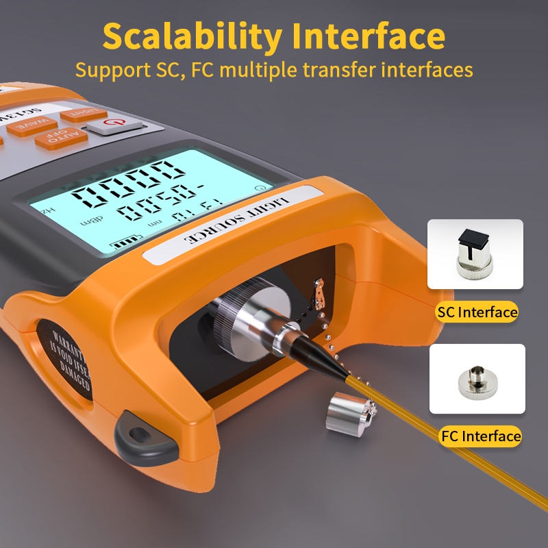 High-precision Handheld Optical Light Source Fiber Optical Laser Test Fiber Links Rechargeable Fibre Optic Light Sources