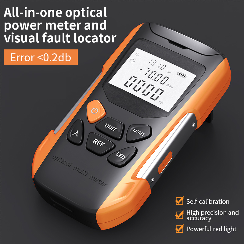 Hot sale FTTH Portable optical fiber OPM All-in-one GUANGYAN G9-D15 optical power meter with VFL 10MW