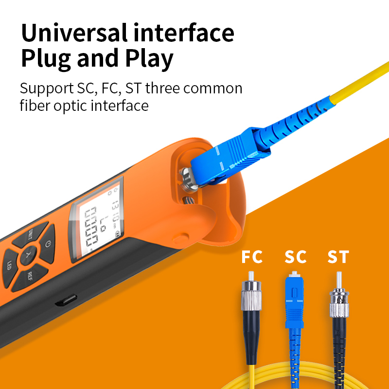 GUANGYAN G1050 OPM Mini fiber optic tester -50~+26dbm Fiber Optic Power Meter FTTH 5G optical power meter