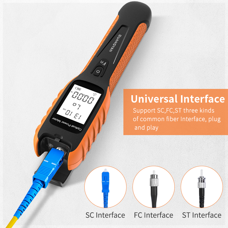 High-performance Optical Fiber Multimeter -70~+6dbm 9 wavelengths OPM G1100 Li-battery optical power meter