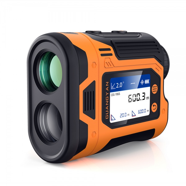 C01 Golf Rangefinder Hunting Digital Laser with 6X Zoom Scope and IP65 Waterproof 600m Rangefinder